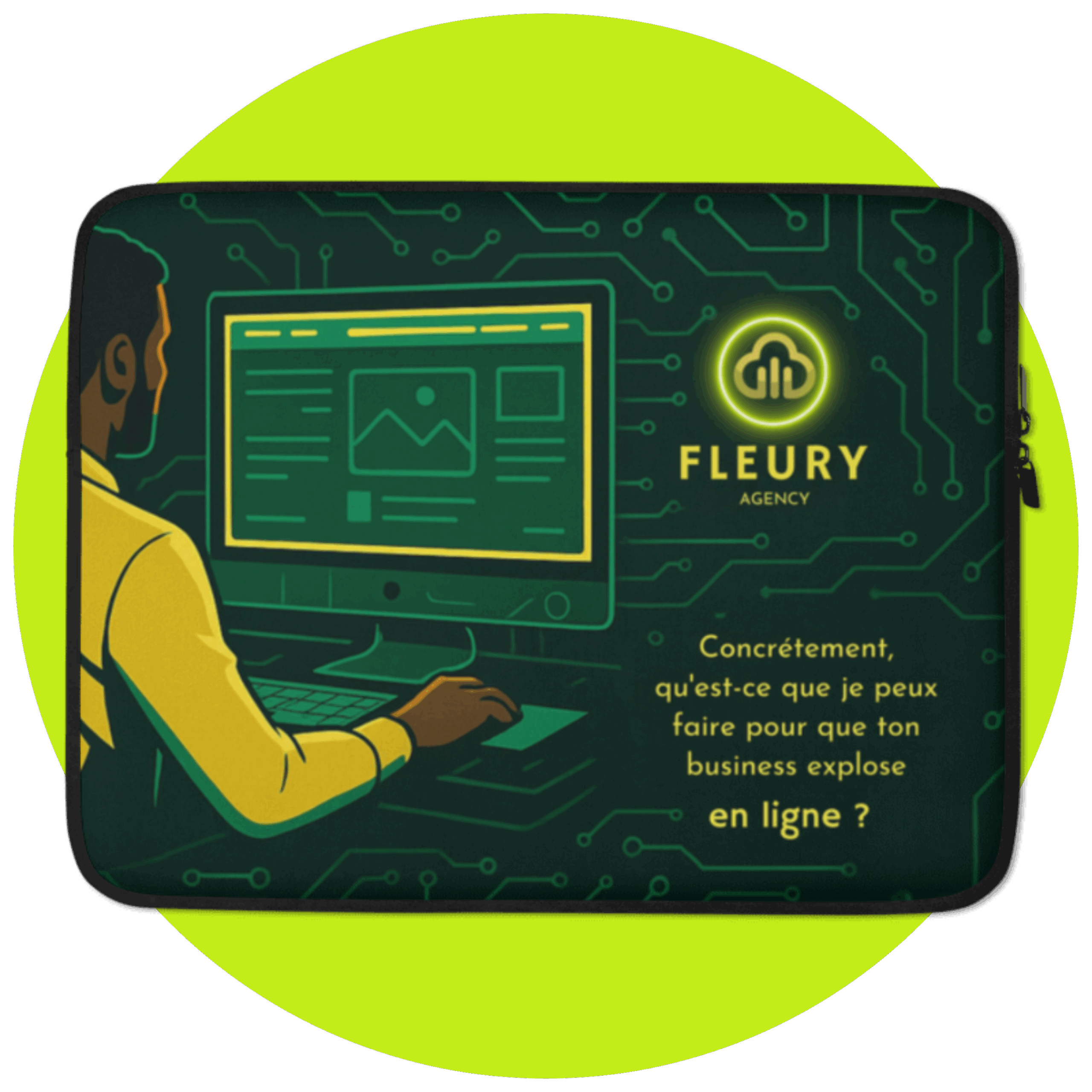 Housse Fleury Agency Pour Ordinateur Portable